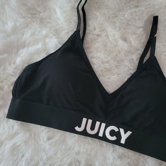 JUICY COUTURE BRAND NEW 2-PACK BRAS WIRE-FREE REMOVABLE PADS SIZE M - Picture 7 of 9
